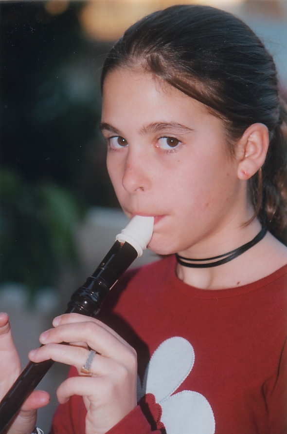 Alba con flauta